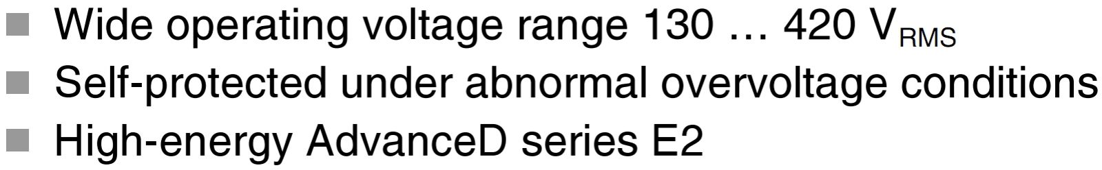 וריסטורים לאלקטרוניקה EPCOS THERMOFUSE T SERIES